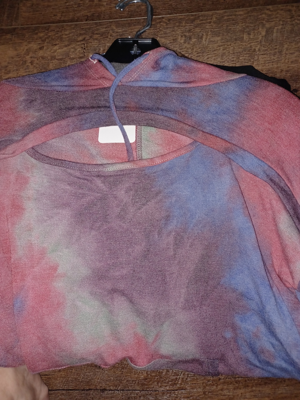 Sew In Love Women's Tie-Dye Hoodie Top in Blue, Purple, Red